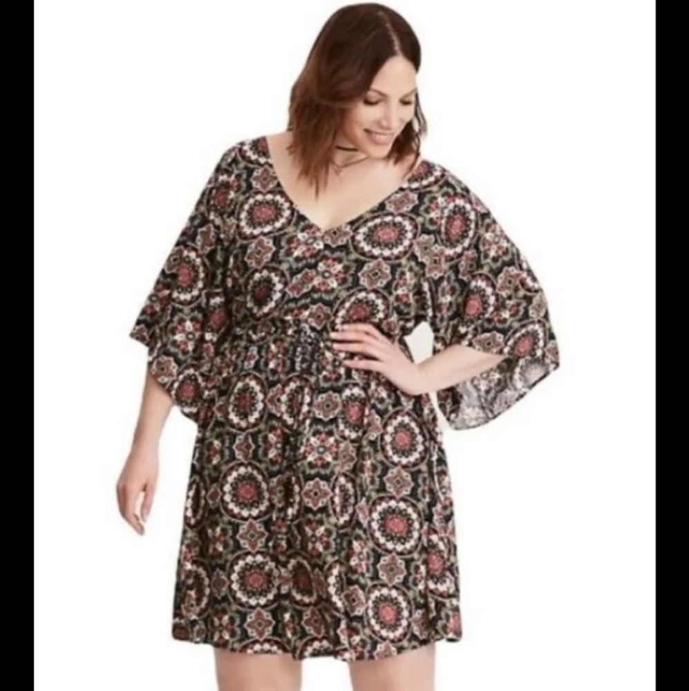 Medallion Print Dress Size 2 by Torrid - Picture 2 of 10